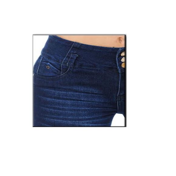 MM JEANS STRETCH DENIM DARK BLUE, WAIST 27iN, H10 MMWY100 SZ 3 , BUTT LIFTING, - Picture 11 of 13
